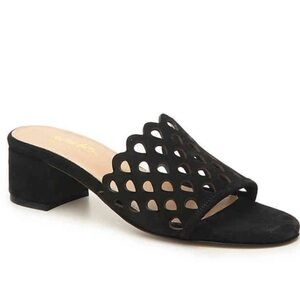 Coach and Four Black Mules Sleek Comfort, size 7